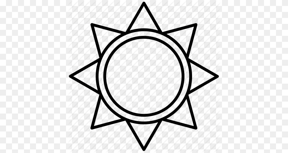 Abstract Astrology Flower Shape Sun Sunbeam Weather Icon, Star Symbol, Symbol Free Png