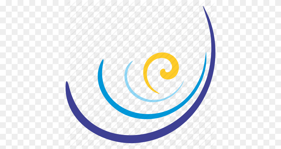 Abstract Background Sun Tourism Water Waves Icon, Spiral, Art, Graphics Free Png