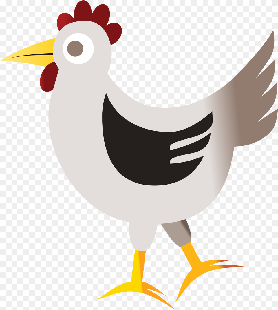 Abstract Bird Chicken 3 555px Transparent Background Cartoon Chicken, Animal, Fowl, Poultry, Hen Free Png Download