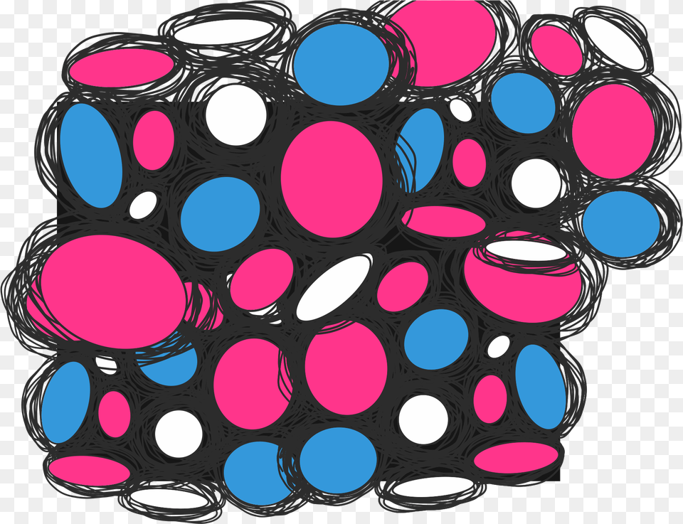 Abstract Bubbles Summary Eye Shadow, Pattern, Art, Modern Art Png Image