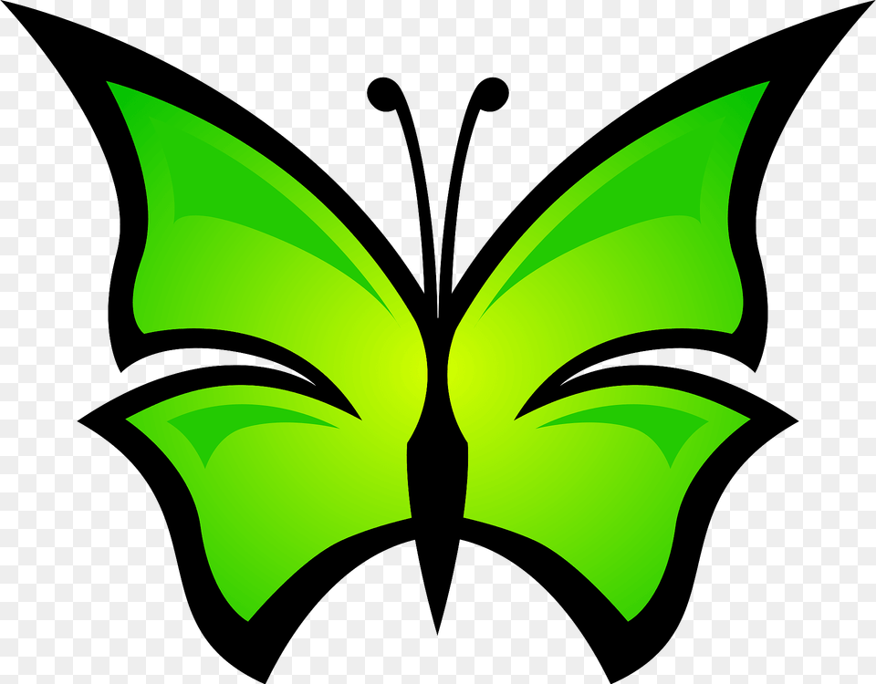 Abstract Butterfly Clipart, Logo, Symbol, Green, Leaf Png