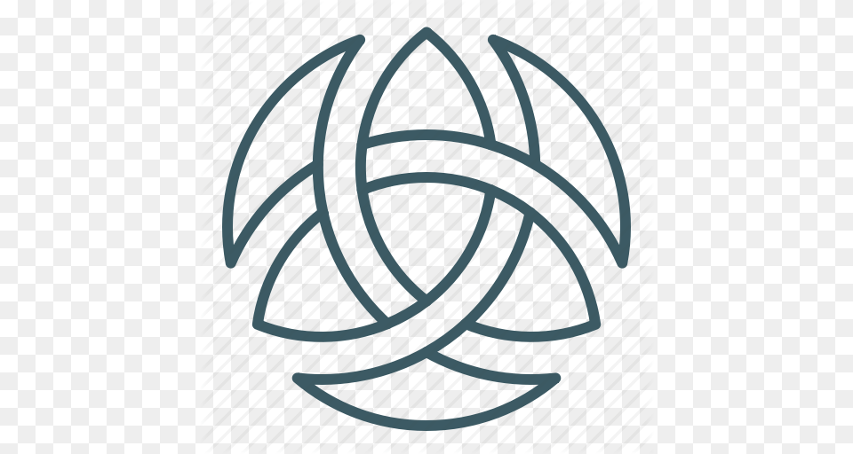 Abstract Celtic Knot Sign Triquetra Yoga Icon, Gate, Sphere Png Image