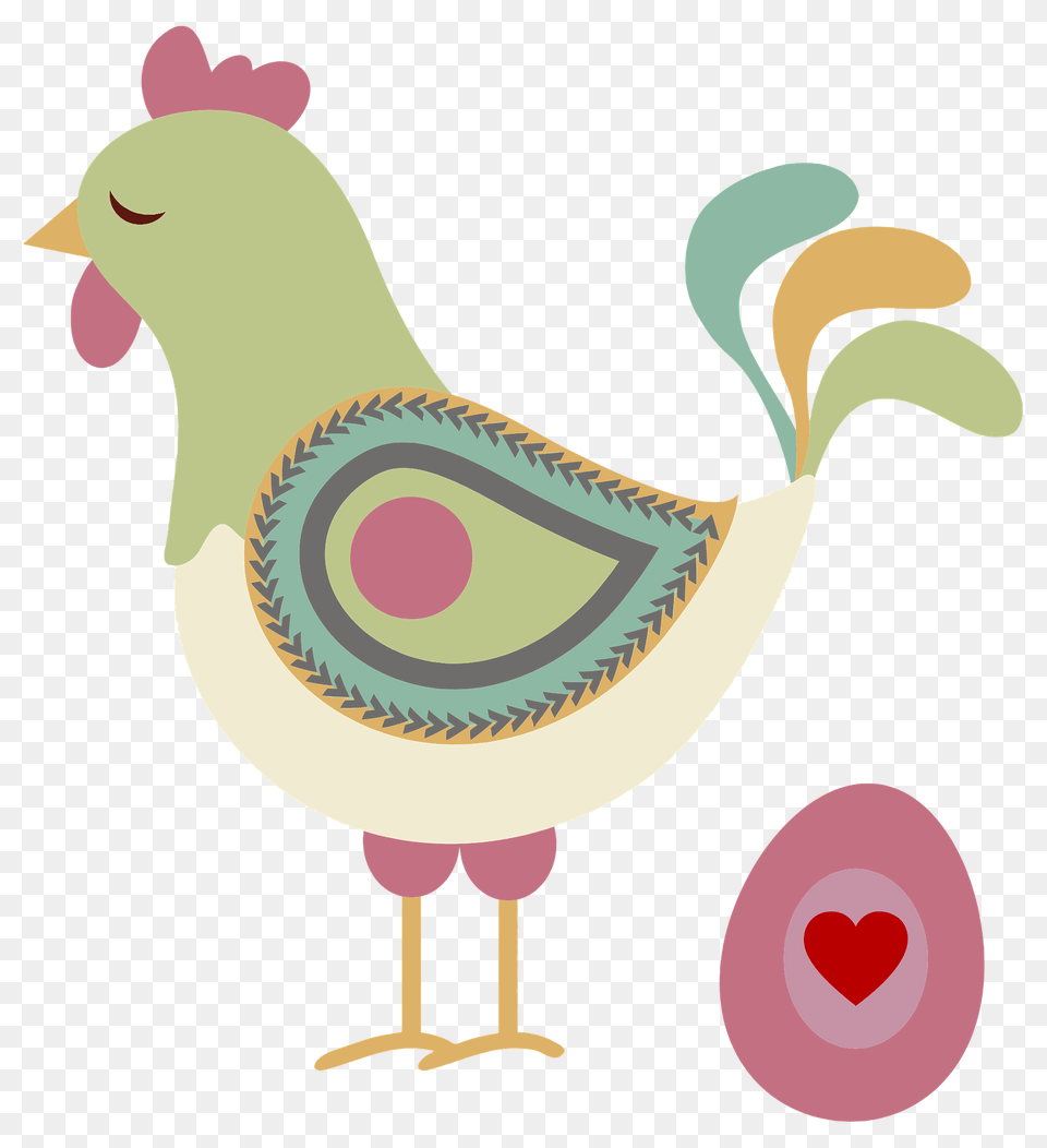 Abstract Chicken And Egg Clipart, Animal, Bird, Fowl, Hen Free Png Download