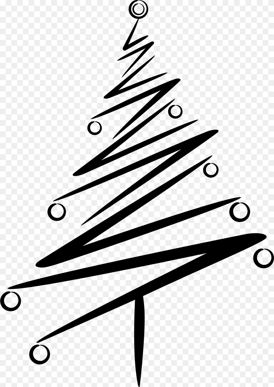 Abstract Christmas Tree Clip Arts Abstract Christmas Tree Clipart Black And White, Gray Free Transparent Png