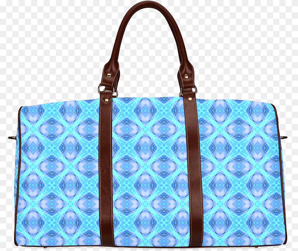 Abstract Circles Arches Lattice Aqua Blue Waterproof Harry Potter Duffle Bag, Accessories, Handbag, Purse, Tote Bag Png
