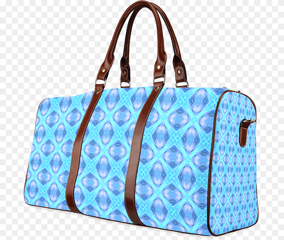 Abstract Circles Arches Lattice Aqua Blue Waterproof Harry Potter Travel Bag, Accessories, Handbag, Purse, Animal Png