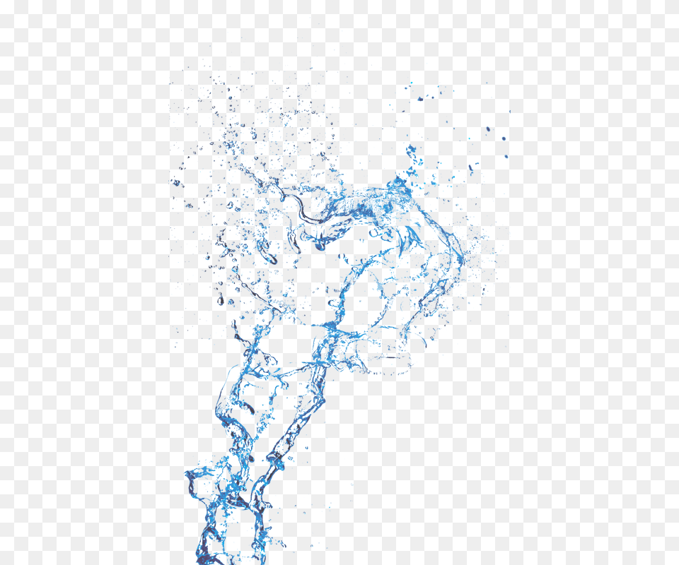 Abstract Clear Water Splash On White Background Picsart Drop Water, Outdoors, Nature, Sea, Droplet Free Png