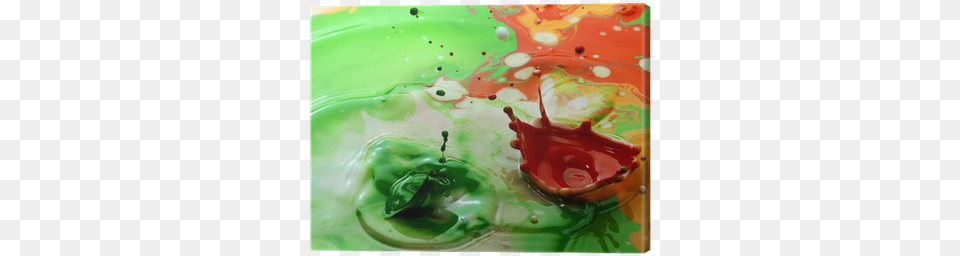 Abstract Color Pigments Milk Drops Canvas Print Pixers Pigment, Paint Container, Droplet, Food, Ketchup Free Png