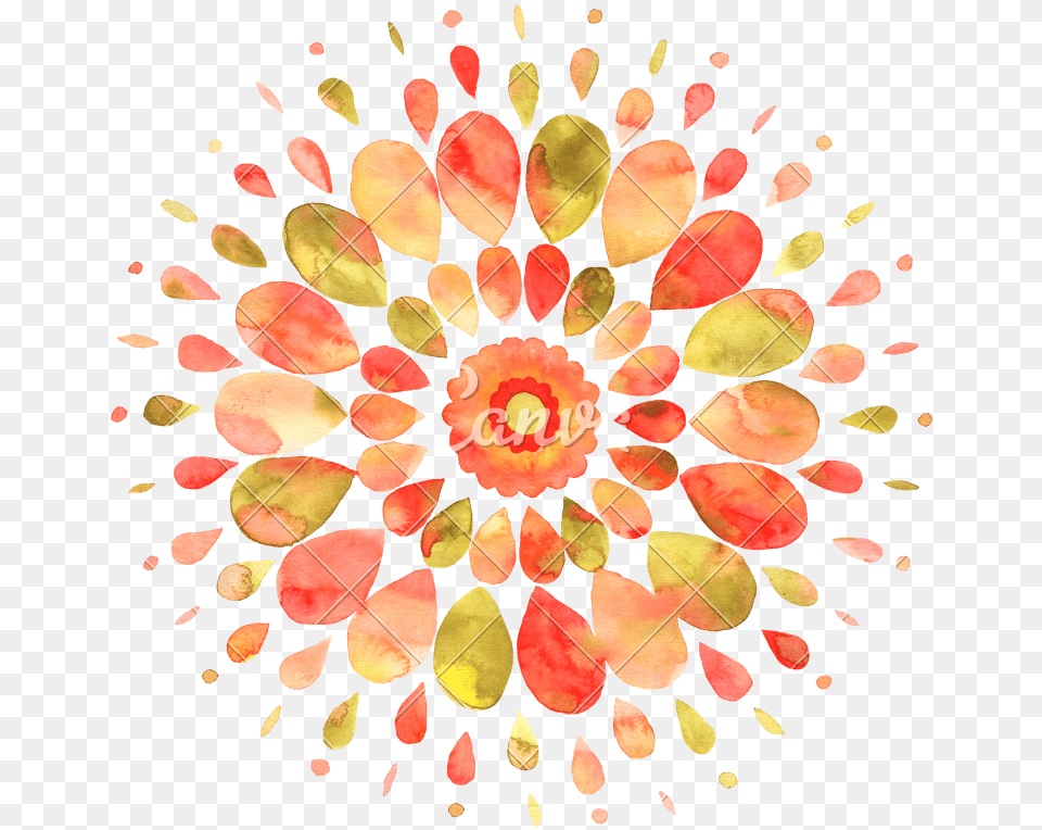Abstract Colorful Watercolor Mandala Watercolor Mandala Desktop Backgrounds Hd Watercolor, Art, Floral Design, Graphics, Pattern Png Image