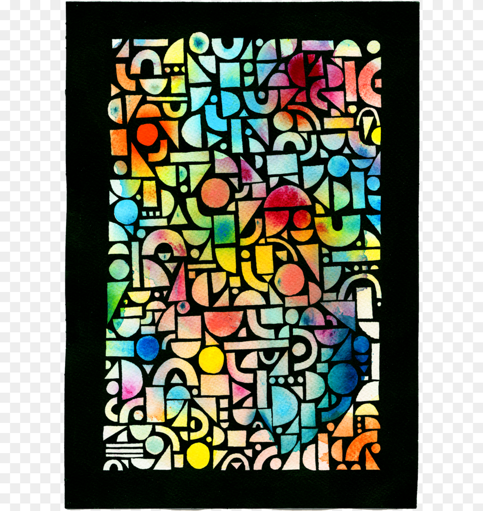 Abstract Design, Art, Stained Glass Png Image