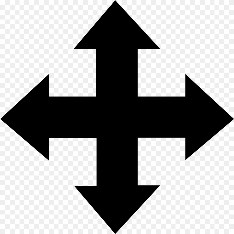 Abstract Design Cross, Gray Free Transparent Png