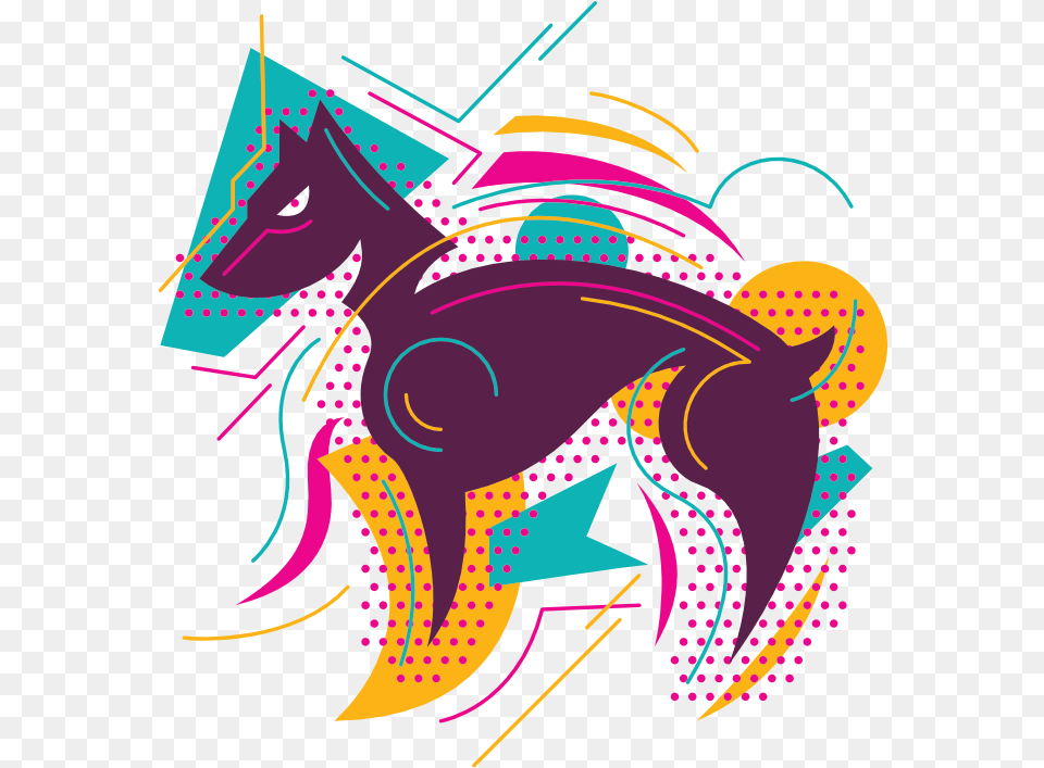 Abstract Dog Graphic Design, Art, Graphics, Pattern, Modern Art Free Png
