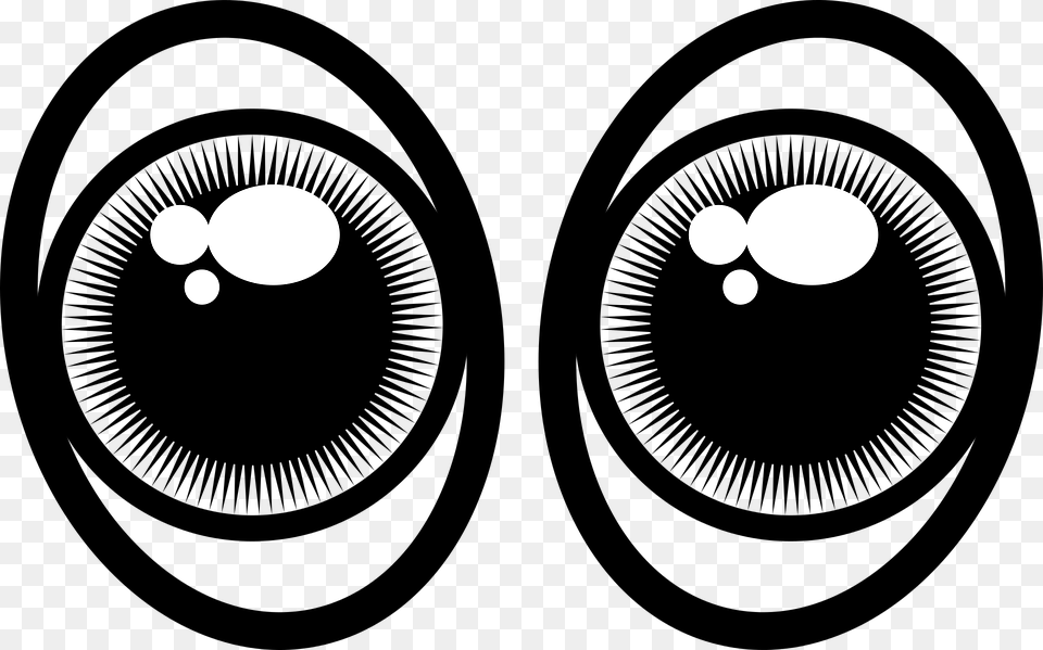 Abstract Eyes Look Eyes Oval Clipart Black And White, Silhouette, Astronomy, Moon, Nature Free Transparent Png