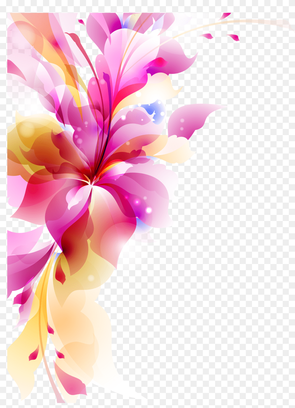 Abstract Flower Transparentpng Vector Flowers In, Art, Floral Design, Graphics, Pattern Png