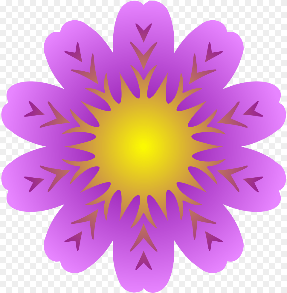 Abstract Flower 30 Facebook Logo In Flower, Dahlia, Daisy, Plant, Purple Png