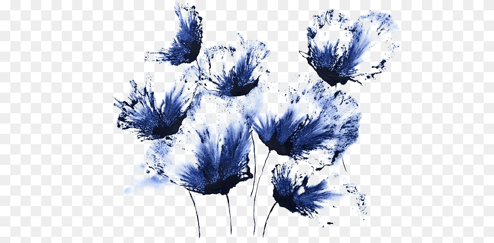 Abstract Flower Arts Watercolor Abstract Flower Painting, Ice, Plant, Nature, Outdoors Png Image