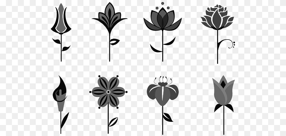 Abstract Flower Background, Leaf, Plant, Stencil, Art Free Transparent Png