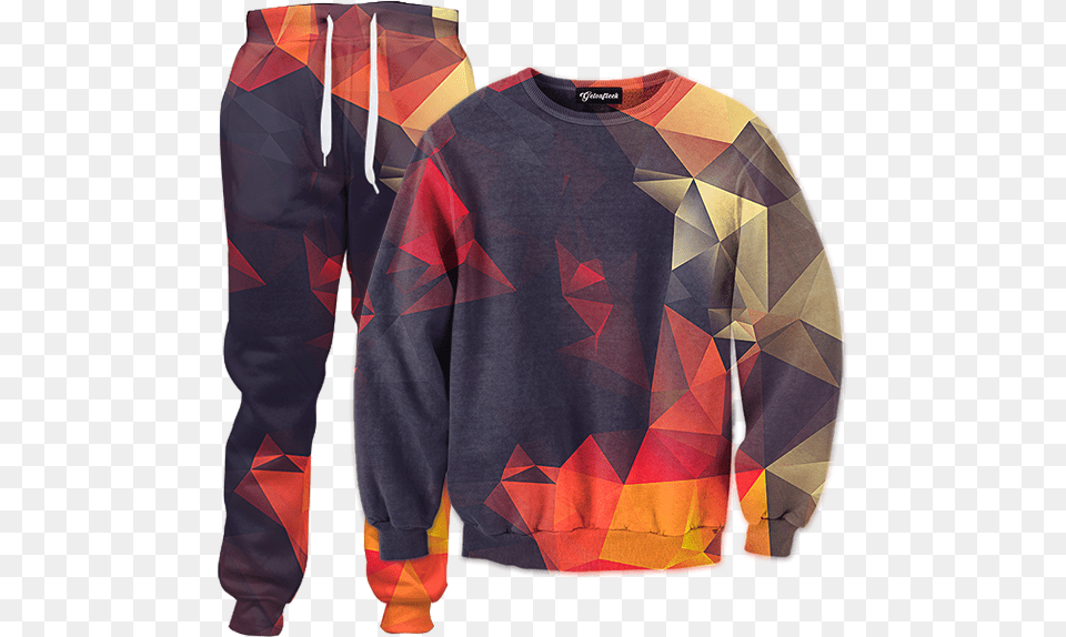 Abstract Glow Tracksuit, Clothing, Knitwear, Sweater, Sweatshirt Free Png