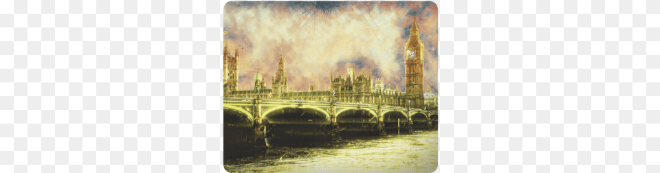 Abstract Golden Westminster Bridge In London Rectangle Abstract Golden Westminster Bridge In London Throw, Architecture, Urban, Tower, Spire Free Transparent Png