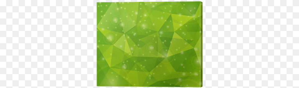 Abstract Green Triangle Background Canvas Print Pixers Triangle, Leaf, Plant, Pattern, Art Free Transparent Png