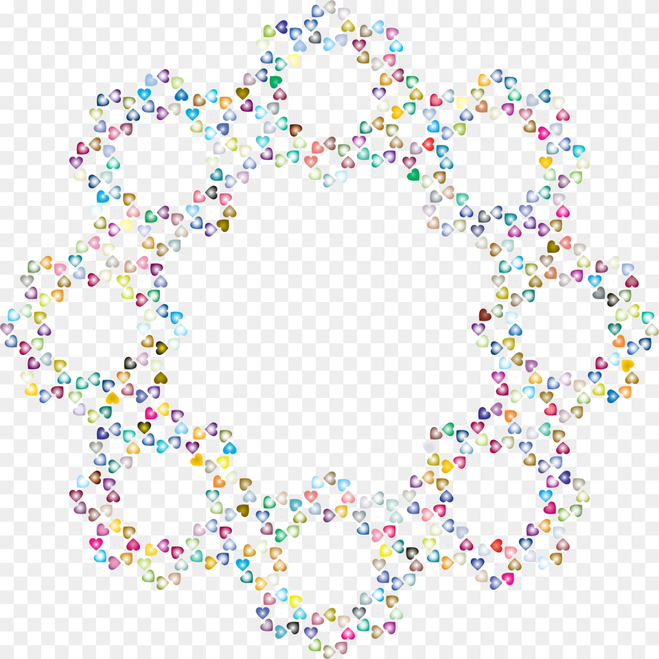 Abstract Hearts Frame Prismatic 2 Clip Arts Circle, Accessories Png