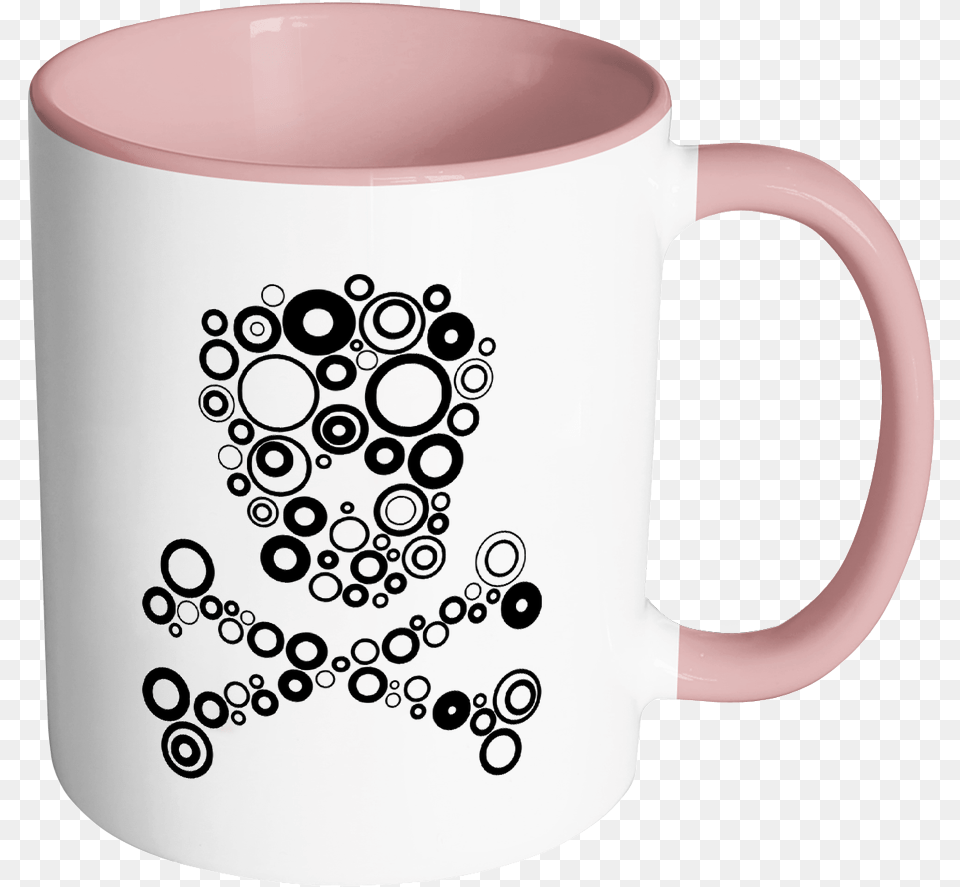 Abstract Human Skull Accent Mug Kem Cho, Cup, Beverage, Coffee, Coffee Cup Free Png Download