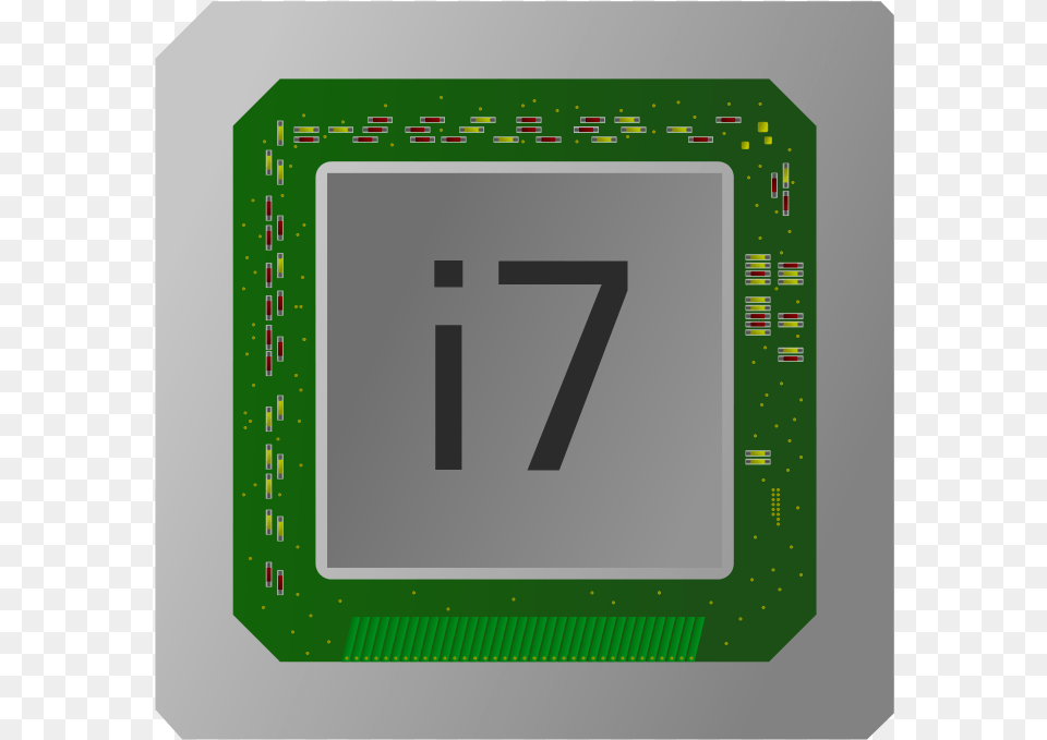 Abstract I7 Cpu Icon Slope, Electronics, Hardware, Computer Hardware, Printed Circuit Board Png