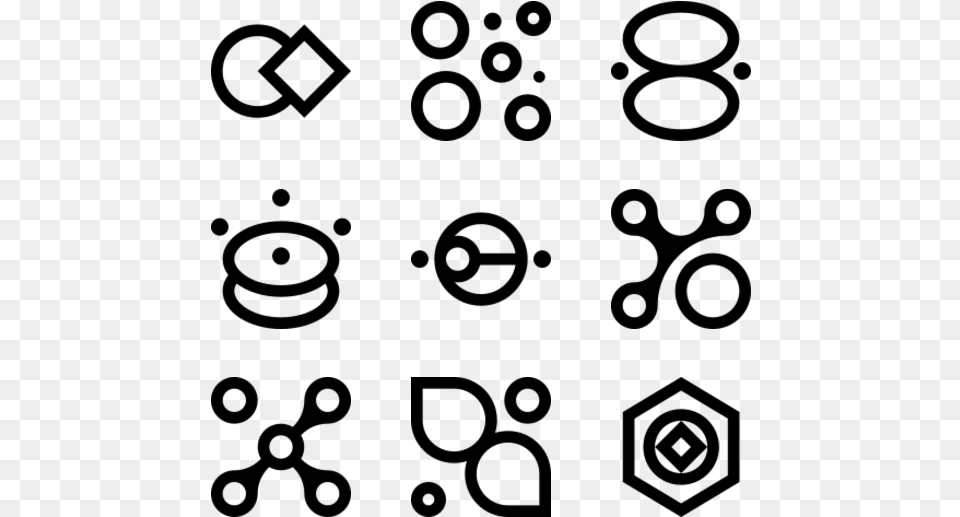 Abstract Icons, Gray Free Png Download