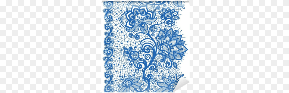 Abstract Lace Ribbon Vertical Seamless Pattern Blue Lace Pattern Vector, Art, Floral Design, Graphics, Blackboard Free Transparent Png
