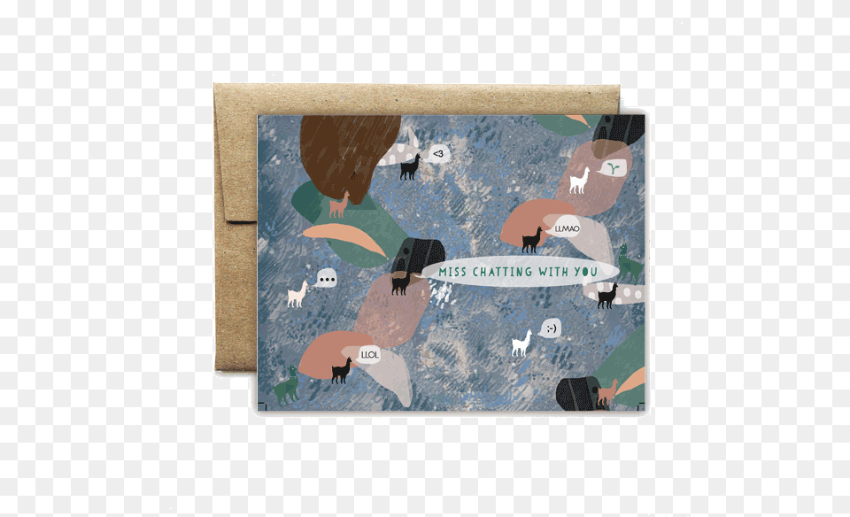 Abstract Llamas Chat Card Painting, Person, Aircraft, Transportation, Vehicle Free Png Download