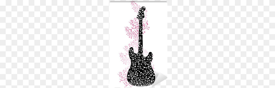 Abstract Mysical Background With Guitar Vector Illustration Vector Graphics, Musical Instrument, Smoke Pipe, Bass Guitar Png Image