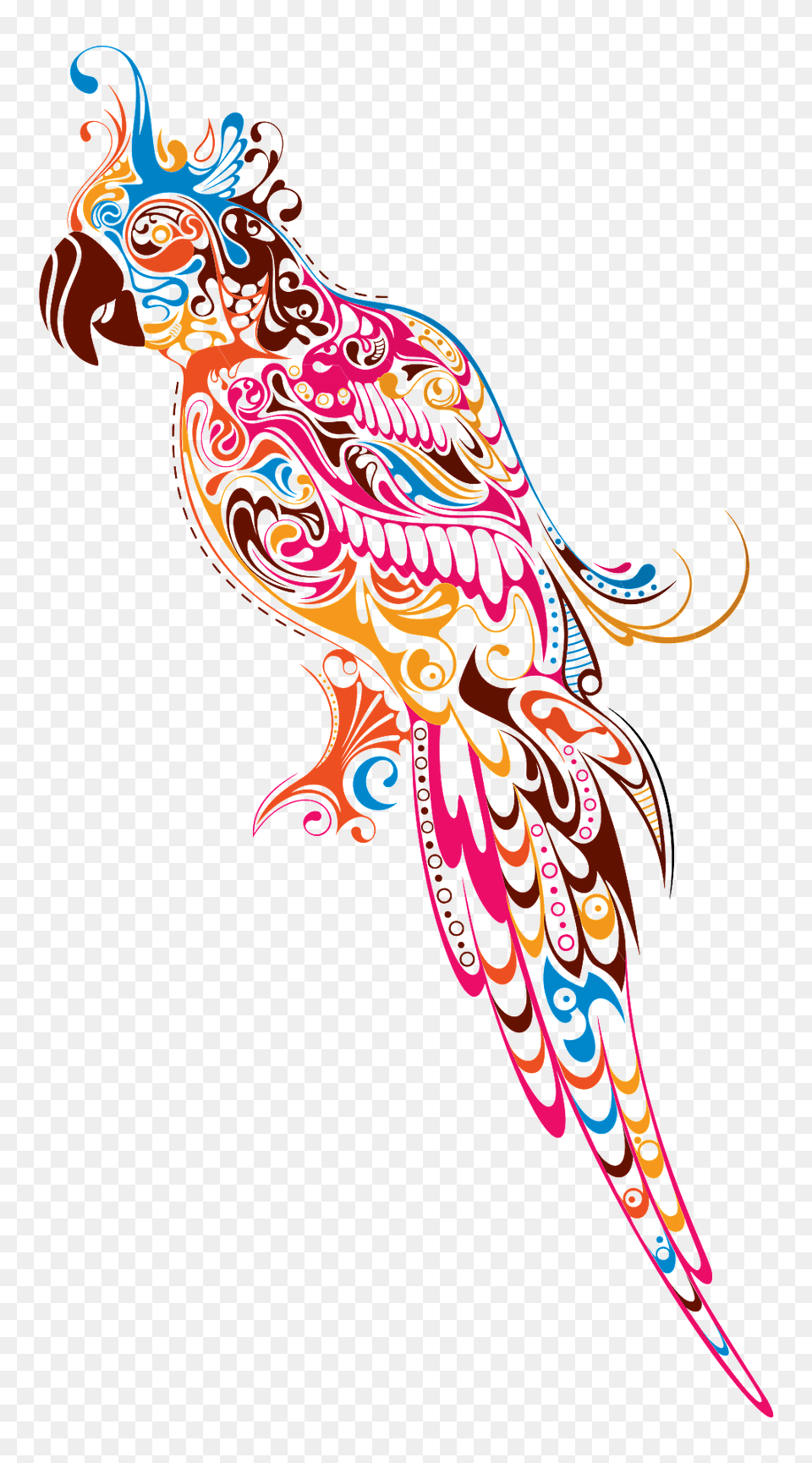 Abstract Parrot Clipart, Pattern, Art, Graphics, Animal Png
