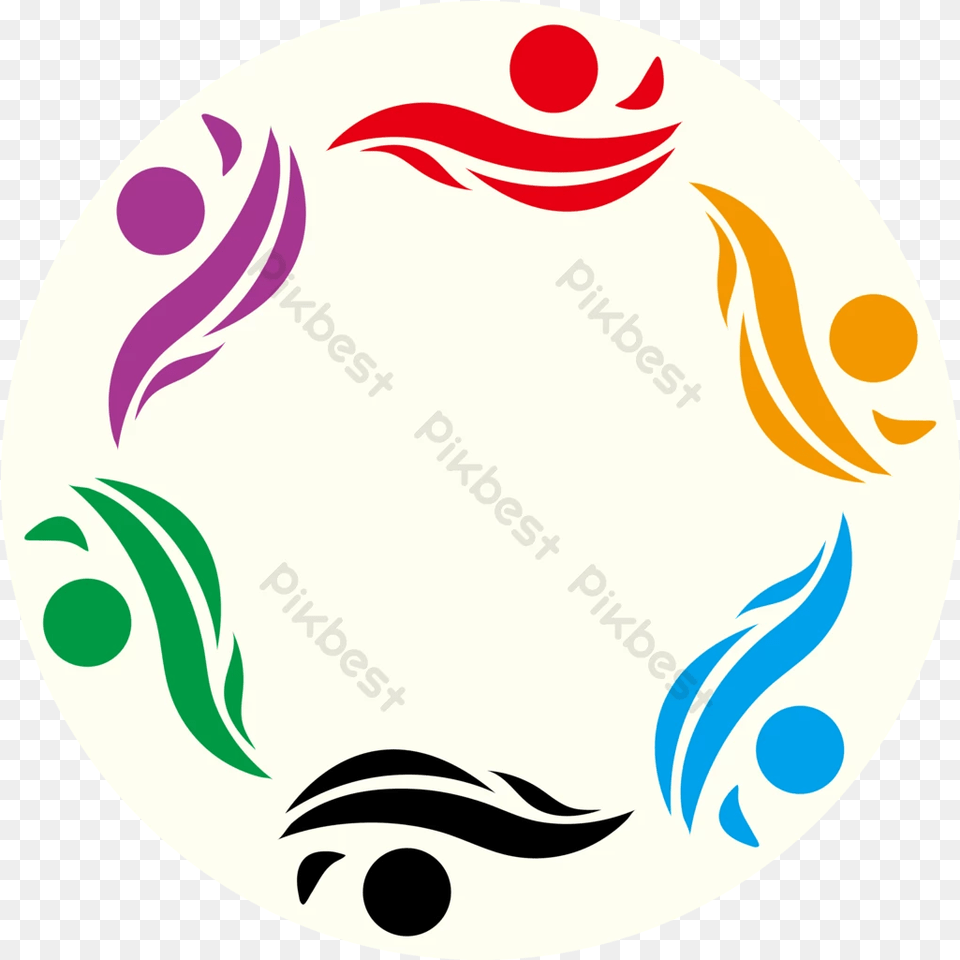 Abstract People Avatar Logo Ai Download Pikbest Dot, Art, Floral Design, Graphics, Pattern Png Image