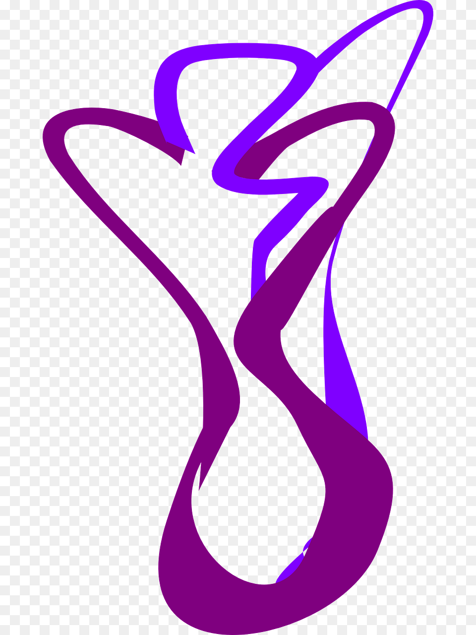 Abstract People Clipart Silhouette Silueta Cuerpo Mujer, Purple, Light, Smoke Pipe Png