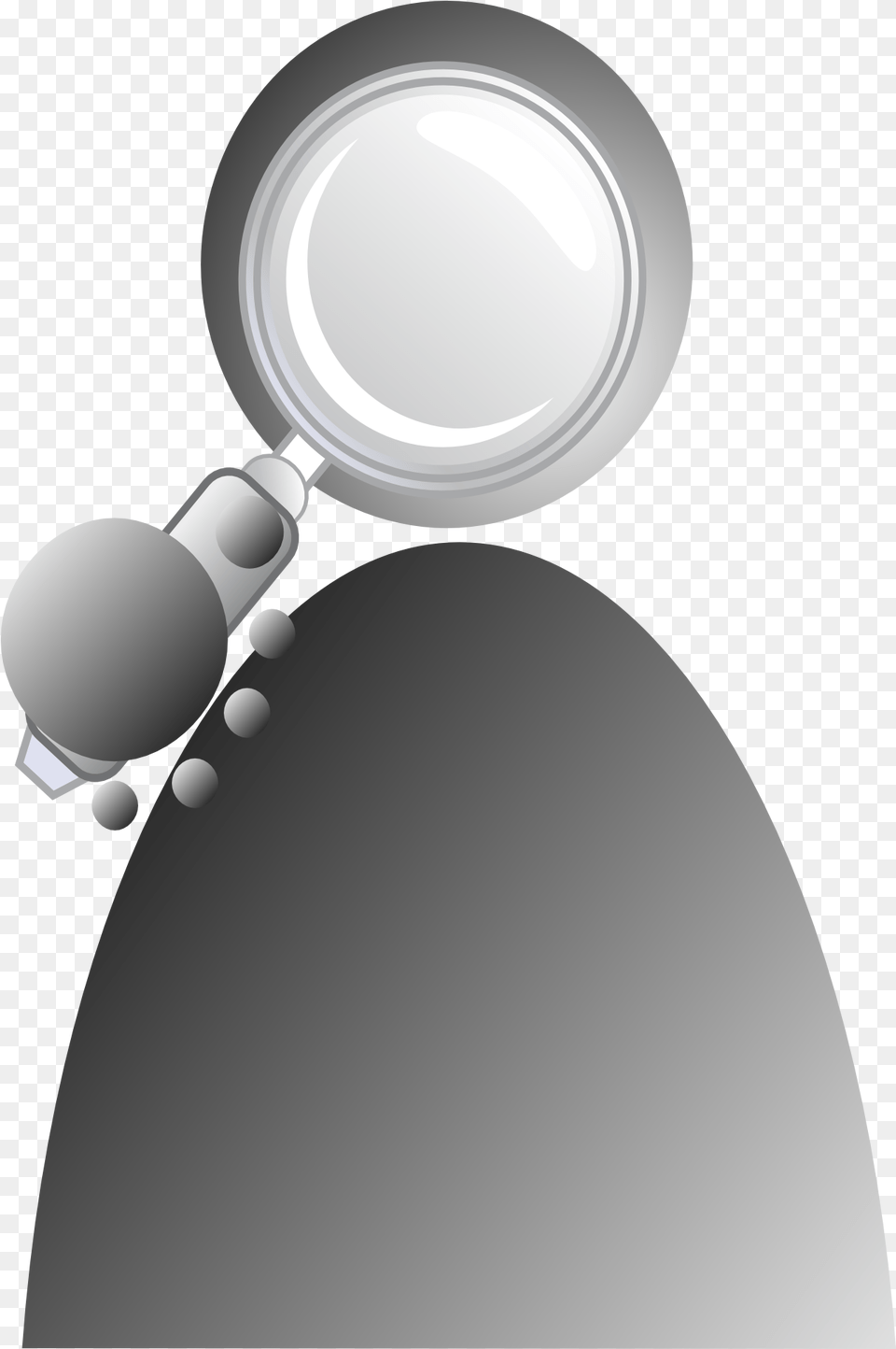 Abstract Person With Loupe Icon Magnifying Glass Free Png