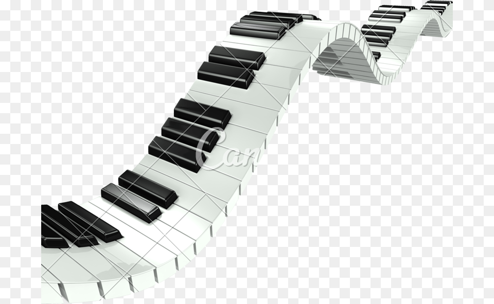 Abstract Piano Keys Transparent Wavy Piano Keys, Architecture, Building, House, Housing Png Image