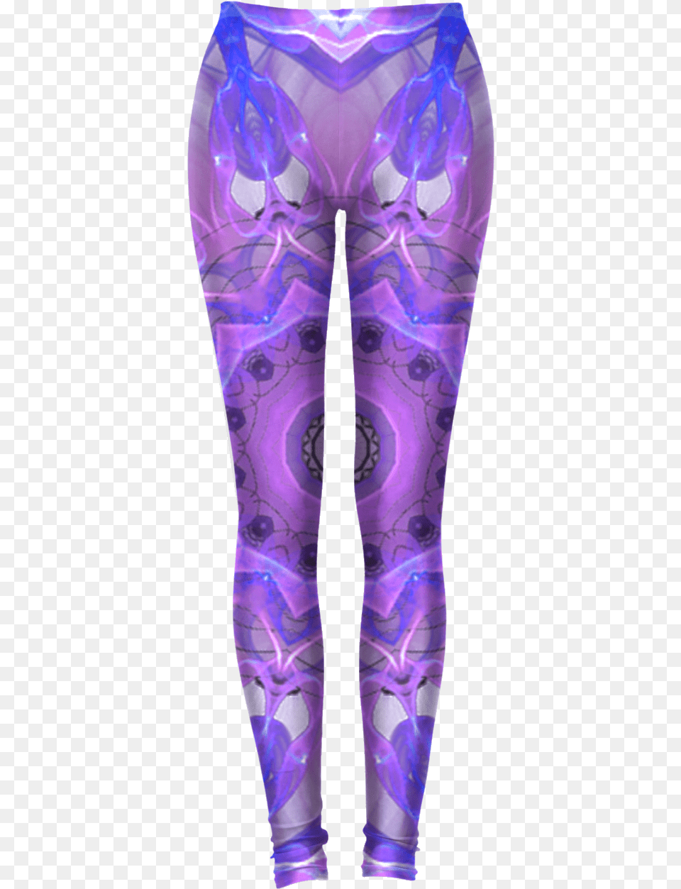 Abstract Plum Ice Crystal Palace Lattice Lace Mandala Leggings, Clothing, Hosiery, Purple, Tights Free Png Download