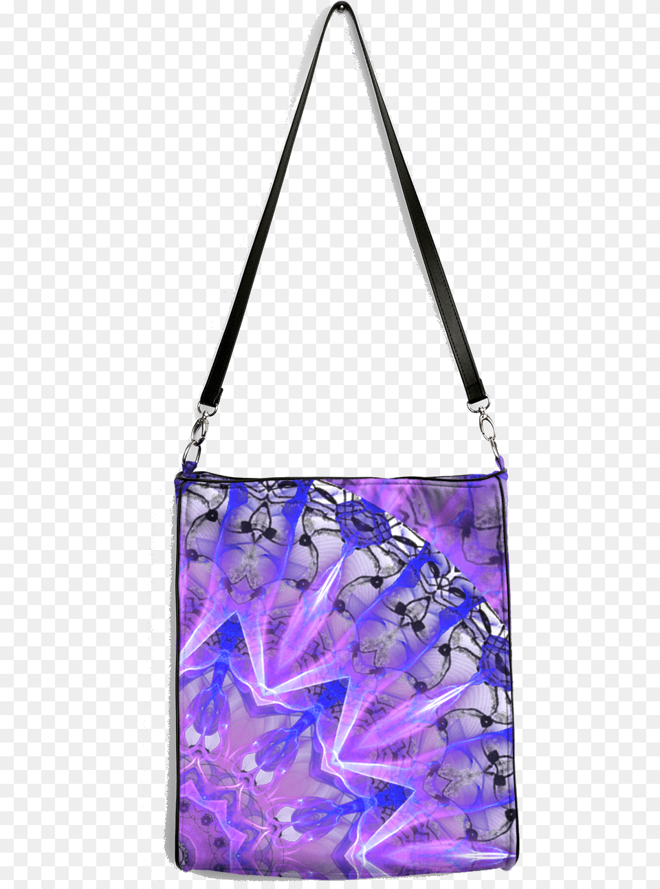 Abstract Plum Ice Crystal Palace Lattice Lace Mandala Shoulder Bag, Accessories, Handbag, Purse Free Png Download