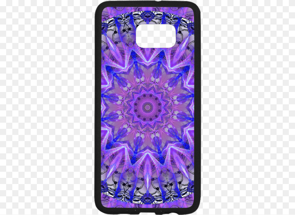 Abstract Plum Ice Crystal Palace Lattice Lace Rubber Mobile Phone Case, Accessories, Purple, Pattern, Ornament Free Transparent Png