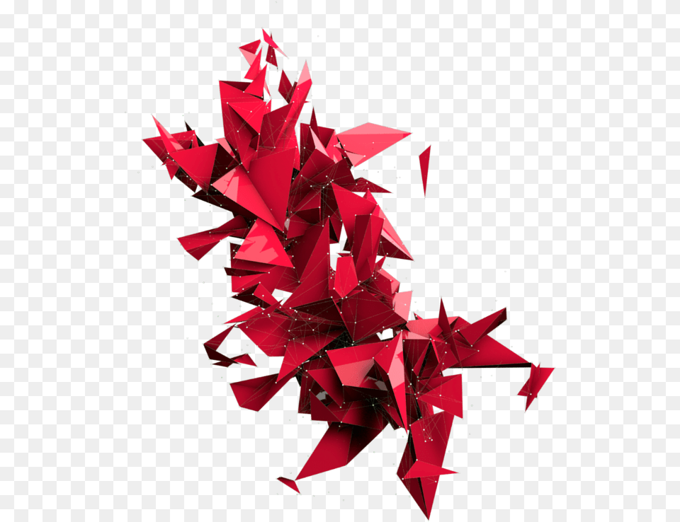 Abstract Red Freetoedit Sweet Gum, Art, Paper, Origami Free Png Download