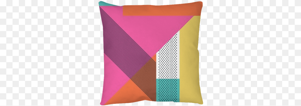 Abstract Retro S Background With Geometric Shapes Abstract, Cushion, Home Decor, Pillow, Patchwork Free Png Download