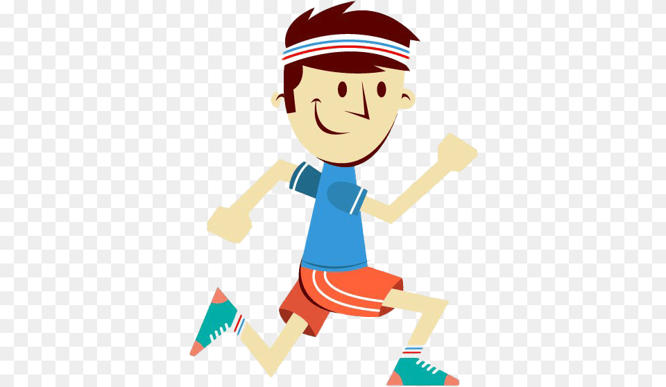 Abstract Running Man Running Cartoon, People, Person, Baby Free Png Download