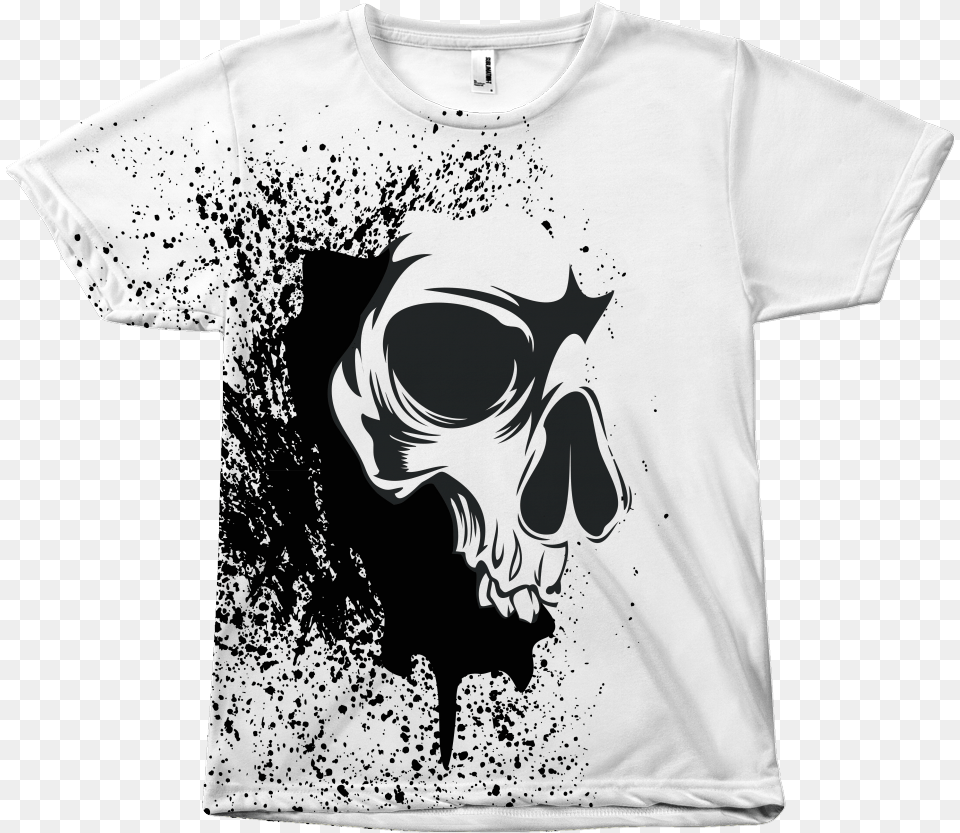 Abstract Skull T Shirt Abstract Skull, Clothing, T-shirt Free Transparent Png