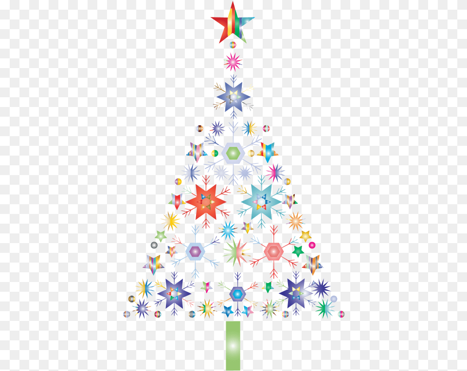 Abstract Snowflake Christmas Tree Abstract Christmas Tree, Christmas Decorations, Festival, Christmas Tree, Chandelier Free Transparent Png