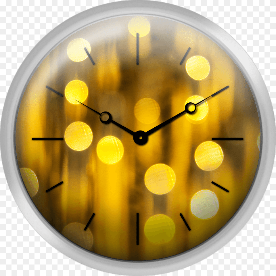 Abstract Spots Of Light Wall Clock, Analog Clock, Wall Clock Free Png