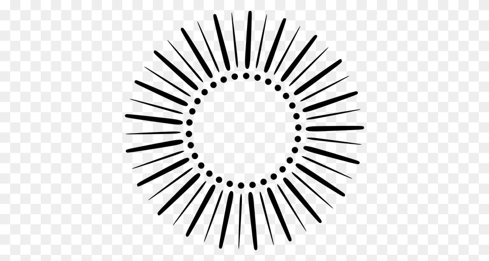Abstract Sun Rays Icon, Gray Png Image