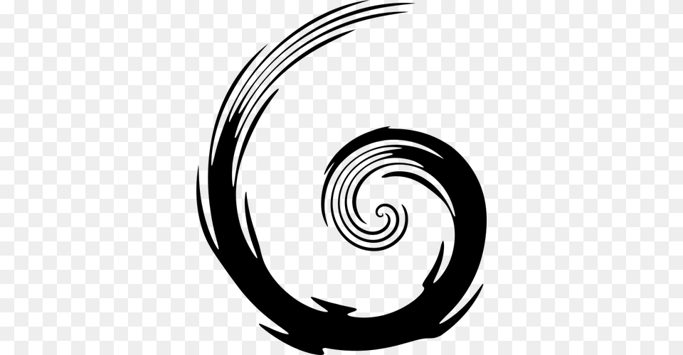 Abstract Swirl From The Center Vector Clip Art, Gray Png Image