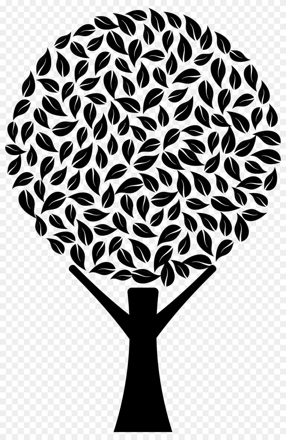 Abstract Tree Clipart, Plant, Stencil, Art, Drawing Png Image