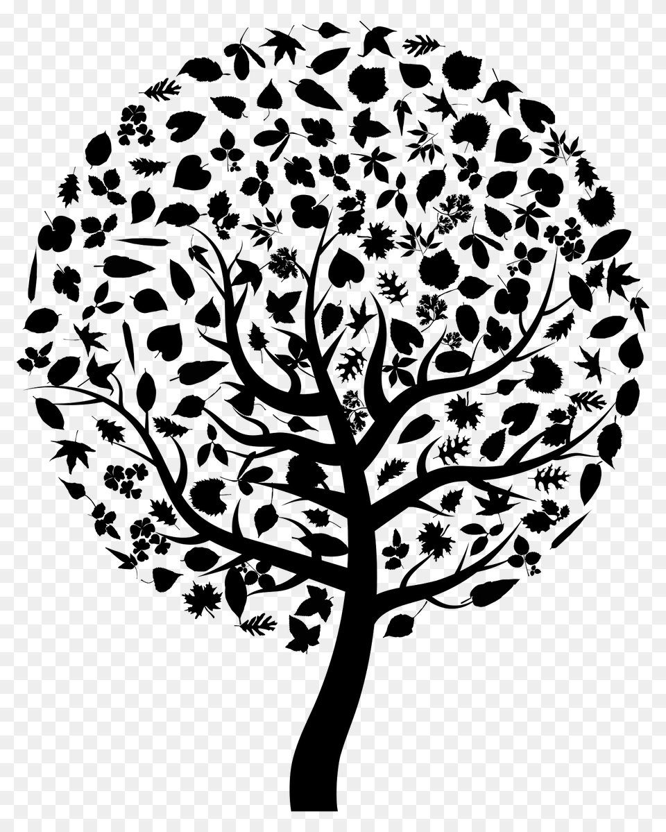 Abstract Tree Clipart, Plant, Art, Silhouette, Oak Png