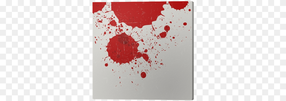 Abstract Vintage Red Watercolor Splash Canvas Print Blood Ediz Italiana Bruno Colombo, Stain, White Board Free Transparent Png